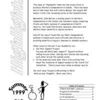 CIWA Highlights Newsletter Summer 1999