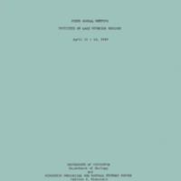 Institute on Lake Superior Geology: Proceedings, 1960