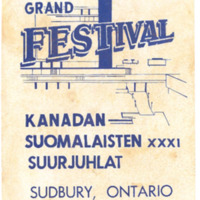 Finnish Canadian Grand Festival programme 1970