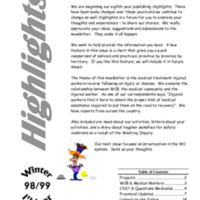 CIWA Highlights Newsletter Winter 98/99